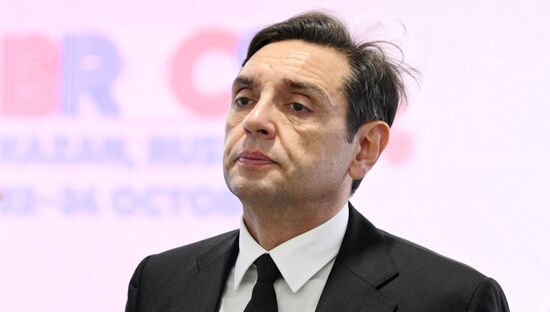 Deputy Prime Minister of Serbia Aleksandar Vulin during the arrival of delegations at Kazan Expo to attend the 16th BRICS summit. Location: Russia, Republic of Tatarstan, Kazan. Author: Kirill Zykov. 16th BRICS summit. Arrival of participants in Outreach/BRICS Plus meeting