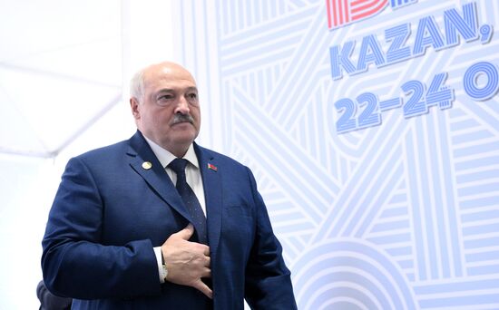 President of Belarus Alexander Lukashenko during the arrival of delegations at Kazan Expo to attend the 16th BRICS summit. Location: Russia, Republic of Tatarstan, Kazan. Author: Kirill Zykov. 16th BRICS summit. Arrival of participants in Outreach/BRICS Plus meeting