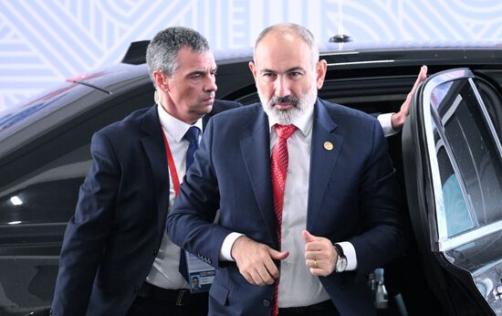 Prime Minister of Armenia Nikol Pashinyan during the arrival of delegations at Kazan Expo to attend the 16th BRICS summit. Location: Russia, Republic of Tatarstan, Kazan. Author: Kirill Zykov. 16th BRICS summit. Arrival of participants in Outreach/BRICS Plus meeting
