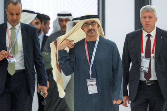Foreign Minister of the UAE Sheikh Abdullah bin Zayed bin Sultan Al Nahyan during the arrival of delegations at Kazan Expo to attend the 16th BRICS summit. Location: Russia, Republic of Tatarstan, Kazan. Author: Maksim Bogodvid. 16th BRICS summit. Arrival of participants in Outreach/BRICS Plus meeting