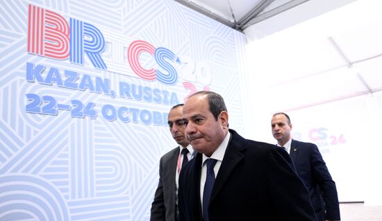President of Egypt Abdel Fattah el-Sisi during the arrival of delegations at Kazan Expo to attend the 16th BRICS summit. Location: Russia, Republic of Tatarstan, Kazan. Author: Kirill Zykov. 16th BRICS summit. Arrival of participants in Outreach/BRICS Plus meeting