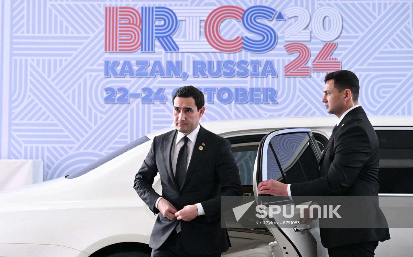 16th BRICS summit. Arrival of participants in Outreach/BRICS Plus meeting