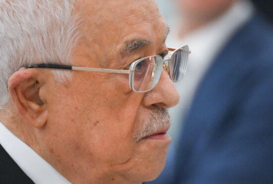 President of Palestine Mahmoud Abbas during the arrival of heads of delegation at Kazan Expo to attend the 16th BRICS summit. Location: Russia, Republic of Tatarstan, Kazan. Author: Maksim Bogodvid. 16th BRICS summit. Arrival of participants in Outreach/BRICS Plus meeting