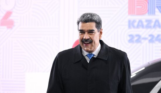 President of Venezuela Nicolas Maduro during the arrival of delegations at Kazan Expo to attend the 16th BRICS summit. Location: Russia, Republic of Tatarstan, Kazan. Author: Kirill Zykov. 16th BRICS summit. Arrival of participants in Outreach/BRICS Plus meeting