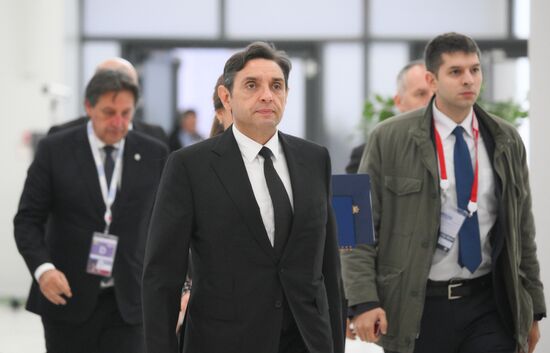 Deputy Prime Minister of Serbia Aleksandar Vulin during the arrival of delegations at Kazan Expo to attend the 16th BRICS summit. Location: Russia, Republic of Tatarstan, Kazan. Author: Maksim Bogodvid. 16th BRICS summit. Arrival of participants in Outreach/BRICS Plus meeting