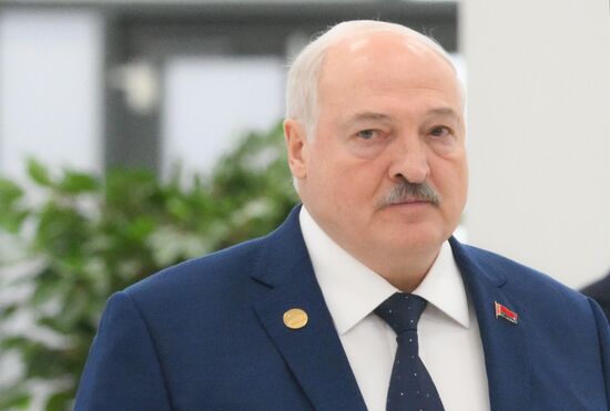President of Belarus Alexander Lukashenko during the arrival of delegations at Kazan Expo to attend the 16th BRICS summit. Location: Russia, Republic of Tatarstan, Kazan. Author: Maksim Bogodvid. 16th BRICS summit. Arrival of participants in Outreach/BRICS Plus meeting