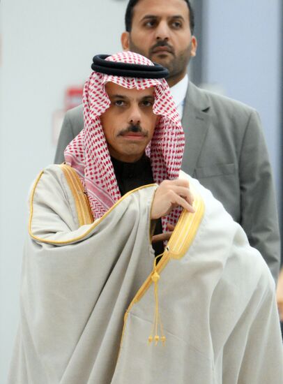 Foreign Minister of Saudi Arabia Prince Faisal bin Farhan Al Saud during the arrival of delegations at Kazan Expo to attend the 16th BRICS summit. Location: Russia, Republic of Tatarstan, Kazan. Author: Maksim Bogodvid. 16th BRICS summit. Arrival of participants in Outreach/BRICS Plus meeting