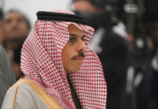 Foreign Minister of Saudi Arabia Prince Faisal bin Farhan Al Saud during the arrival of delegations at Kazan Expo to attend the 16th BRICS summit. Location: Russia, Republic of Tatarstan, Kazan. Author: Maksim Bogodvid. 16th BRICS summit. Arrival of participants in Outreach/BRICS Plus meeting