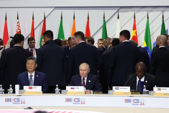 16th BRICS summit. Outreach/BRICS Plus meeting. Plenary session