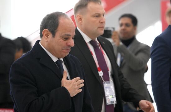 President of Egypt Abdel Fattah el-Sisi during the arrival of delegations at Kazan Expo to attend the 16th BRICS summit. Location: Russia, Republic of Tatarstan, Kazan. Author: Maksim Bogodvid. 16th BRICS summit. Arrival of participants in Outreach/BRICS Plus meeting