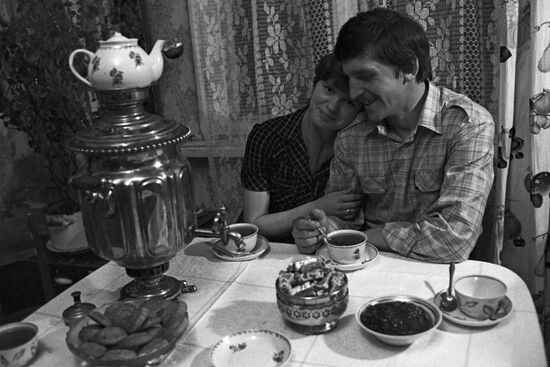 Nikolai Smirnov, collective farm tractor driver and Deputy of RSFSR Supreme Soviet