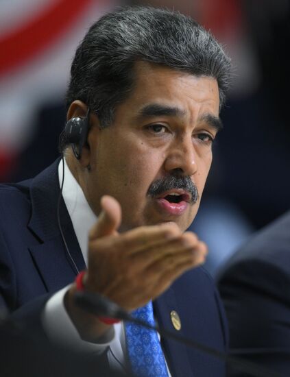 President of Venezuela Nicolas Maduro during the plenary session of the Outreach/BRICS Plus meeting. Location: Russia, Republic of Tatarstan, Kazan. Author: Vladimir Astapkovich. 16th BRICS summit. Outreach/BRICS Plus meeting. Plenary session