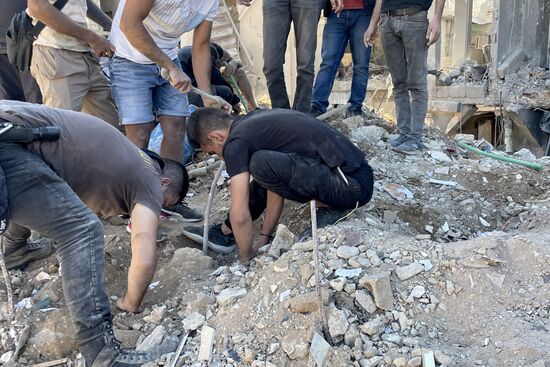 Lebanon Israel Beirut Strikes