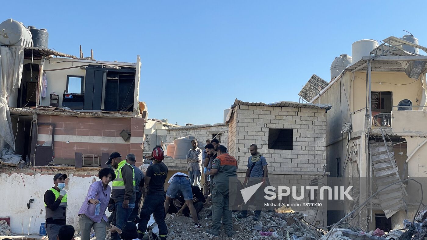 Lebanon Israel Beirut Strikes