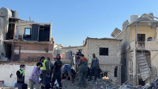 Lebanon Israel Beirut Strikes