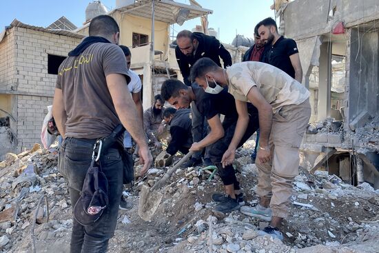 Lebanon Israel Beirut Strikes