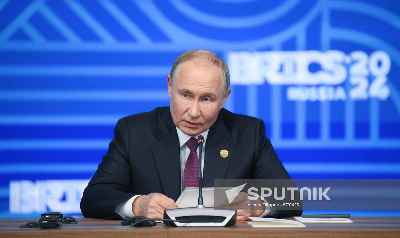 16th BRICS Summit. Press conference with President of Russia Vladimir Putin