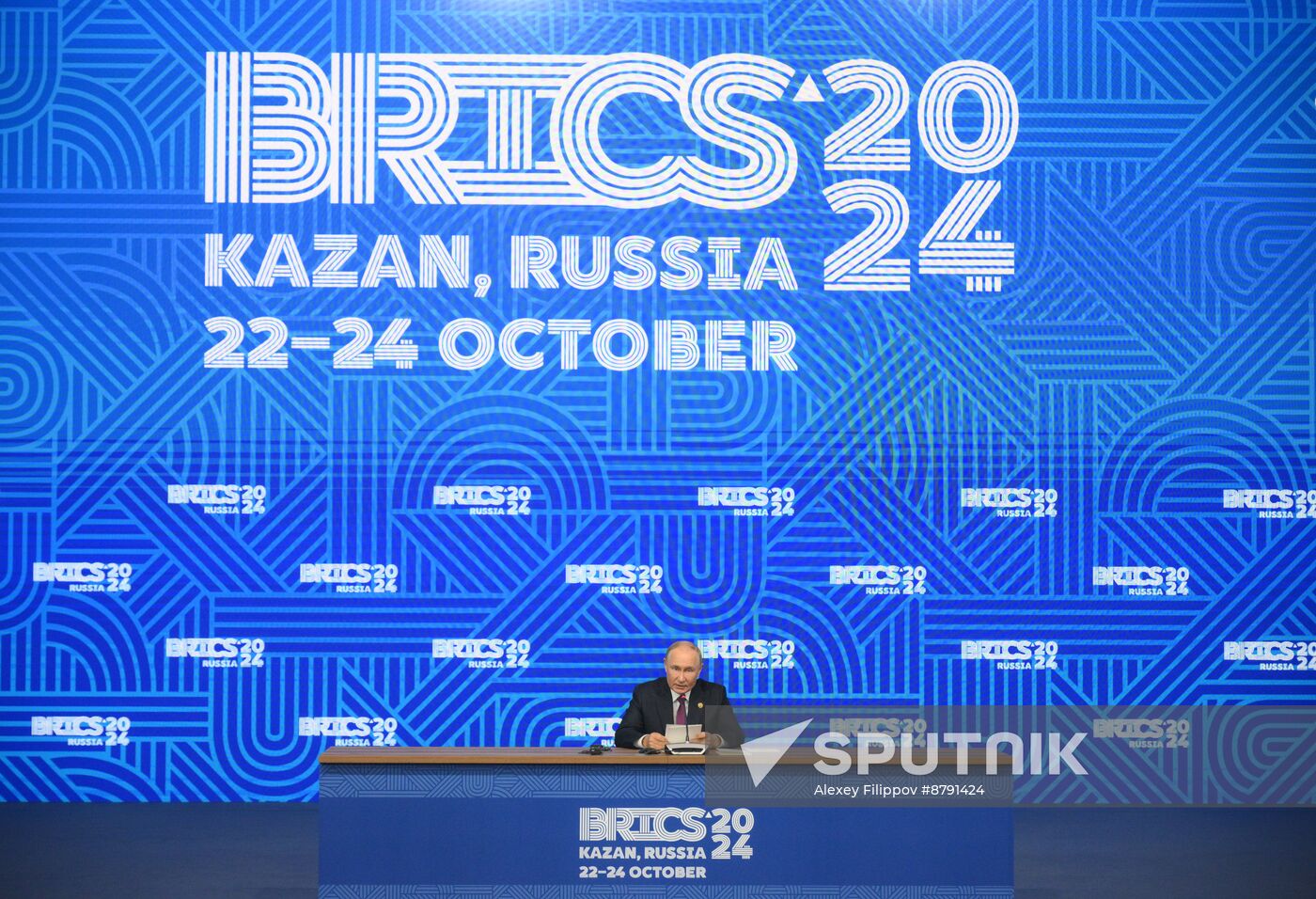 16th BRICS Summit. Press conference with President of Russia Vladimir Putin