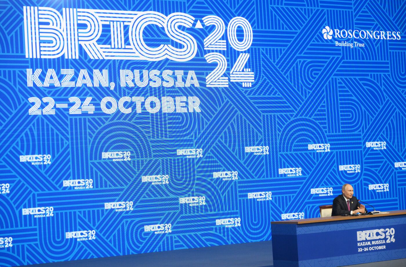 16th BRICS Summit. Press conference with President of Russia Vladimir Putin