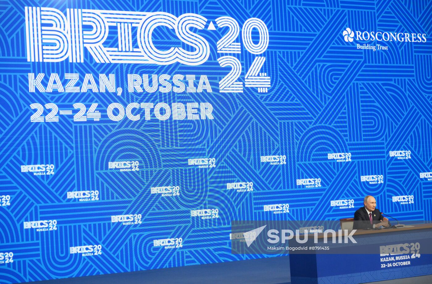 16th BRICS Summit. Press conference with President of Russia Vladimir Putin
