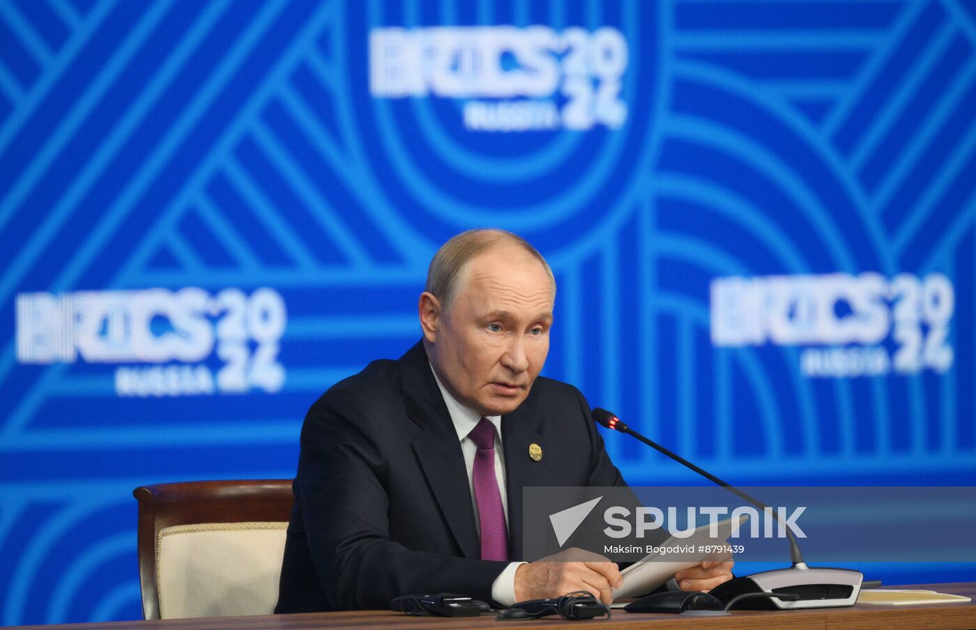 16th BRICS Summit. Press conference with President of Russia Vladimir Putin