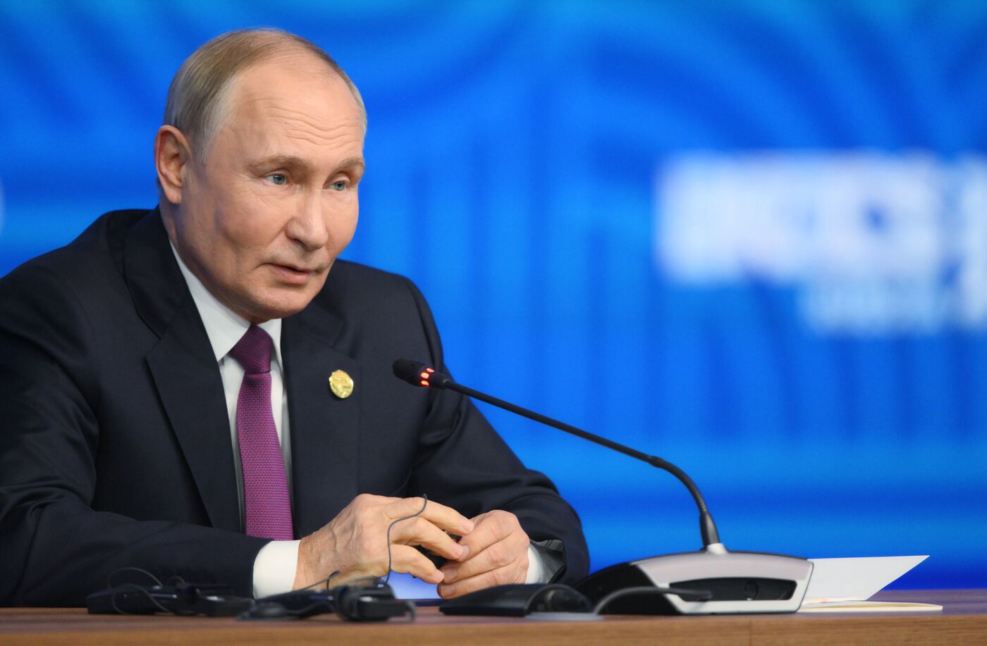 16th BRICS Summit. Press conference with President of Russia Vladimir Putin