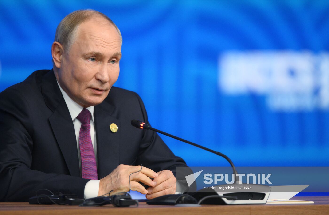 16th BRICS Summit. Press conference with President of Russia Vladimir Putin