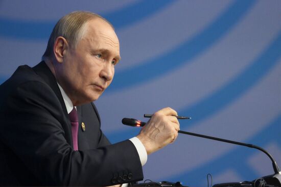 16th BRICS Summit. Press conference with President of Russia Vladimir Putin