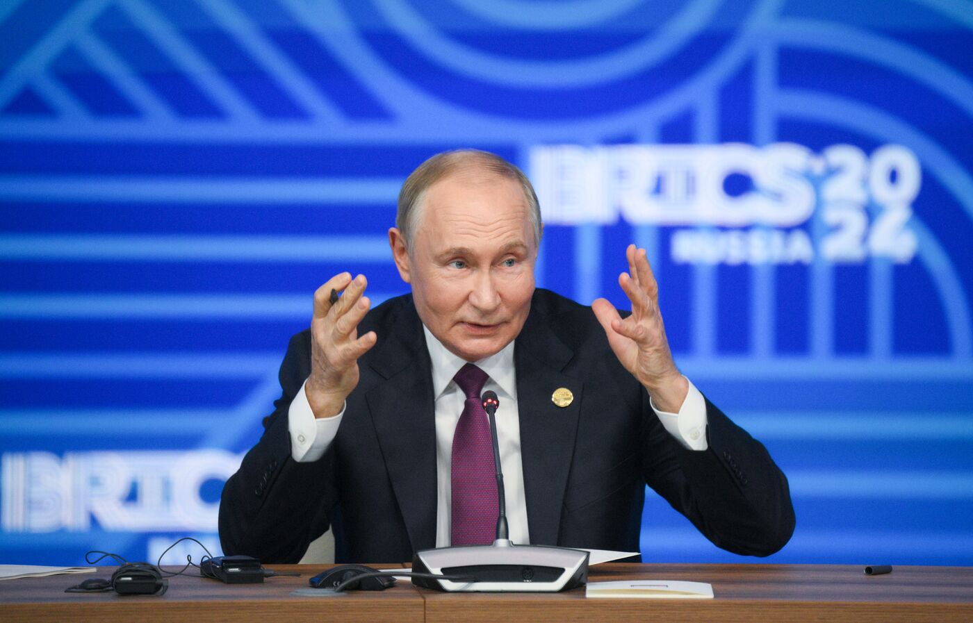 16th BRICS Summit. Press conference with President of Russia Vladimir Putin