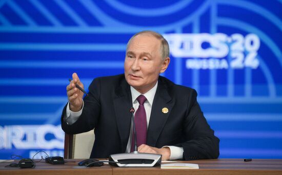 16th BRICS Summit. Press conference with President of Russia Vladimir Putin