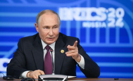 16th BRICS Summit. Press conference with President of Russia Vladimir Putin