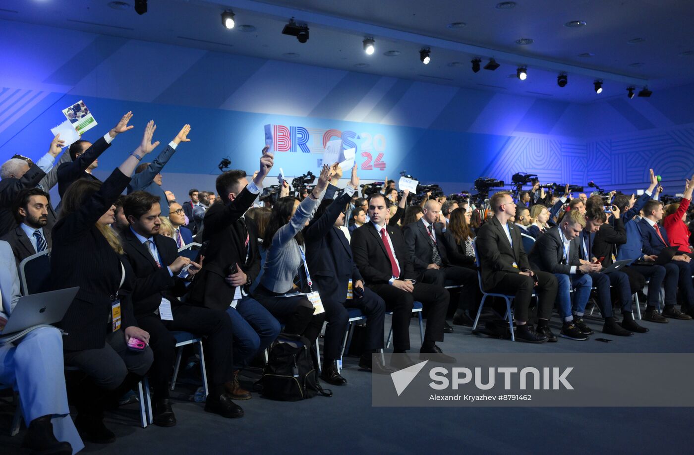 16th BRICS Summit. Press conference with President of Russia Vladimir Putin