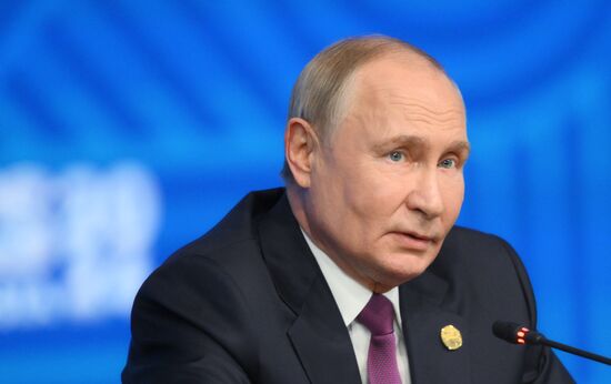 16th BRICS Summit. Press conference with President of Russia Vladimir Putin