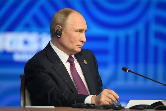 16th BRICS Summit. Press conference with President of Russia Vladimir Putin