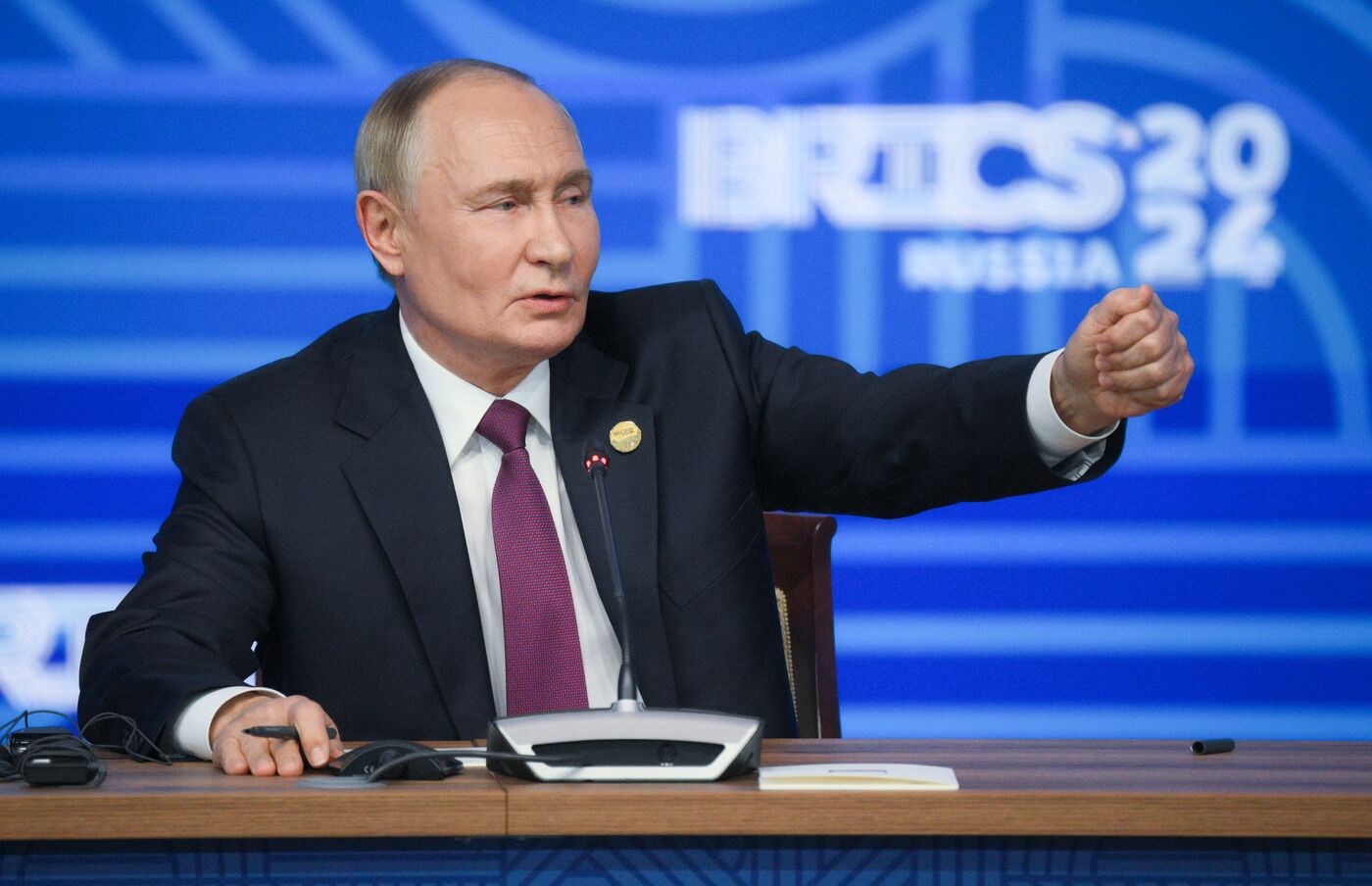 16th BRICS Summit. Press conference with President of Russia Vladimir Putin