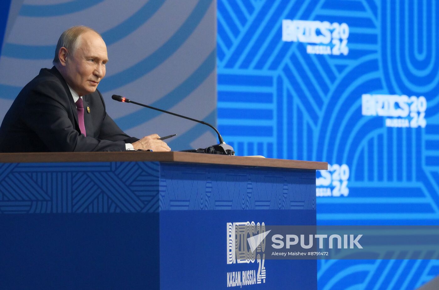 16th BRICS Summit. Press conference with President of Russia Vladimir Putin