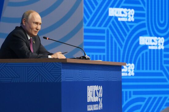 16th BRICS Summit. Press conference with President of Russia Vladimir Putin