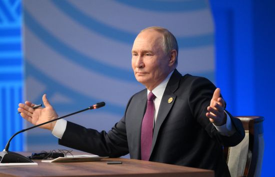 16th BRICS Summit. Press conference with President of Russia Vladimir Putin