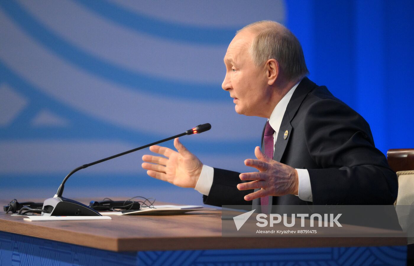 16th BRICS Summit. Press conference with President of Russia Vladimir Putin