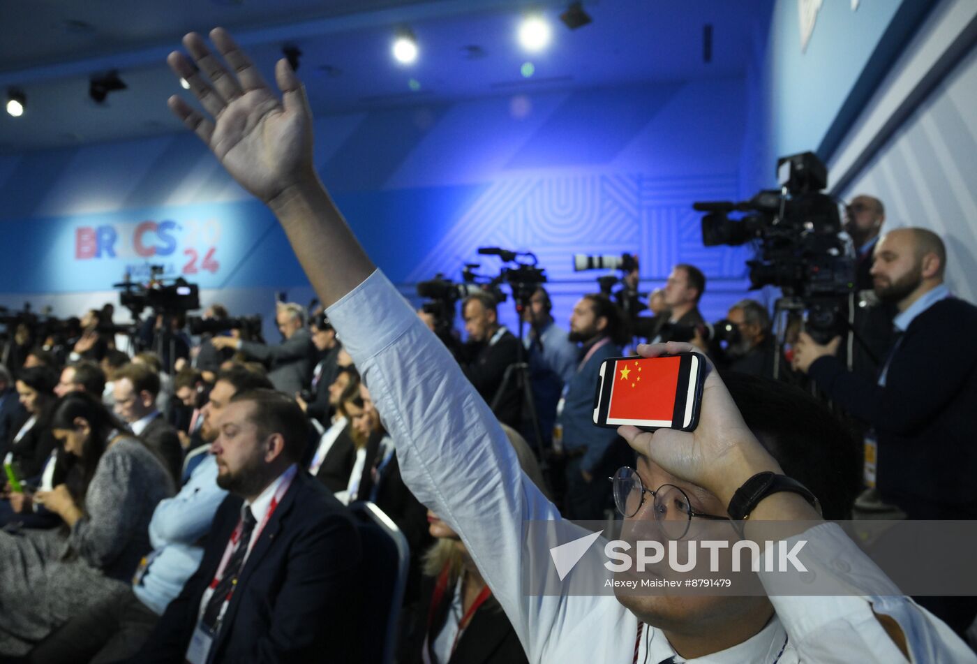 16th BRICS Summit. Press conference with President of Russia Vladimir Putin