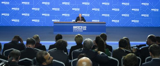 16th BRICS Summit. Press conference with President of Russia Vladimir Putin