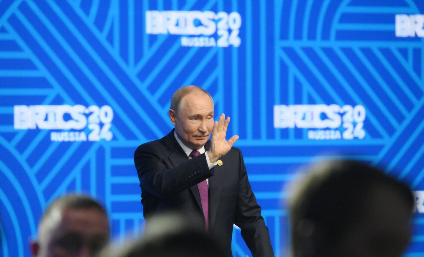 16th BRICS Summit. Press conference with President of Russia Vladimir Putin