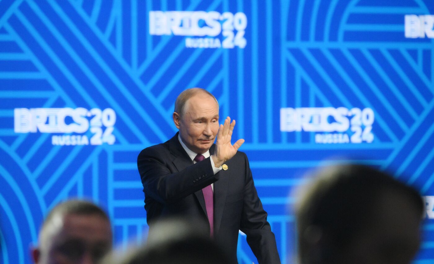 16th BRICS Summit. Press conference with President of Russia Vladimir Putin