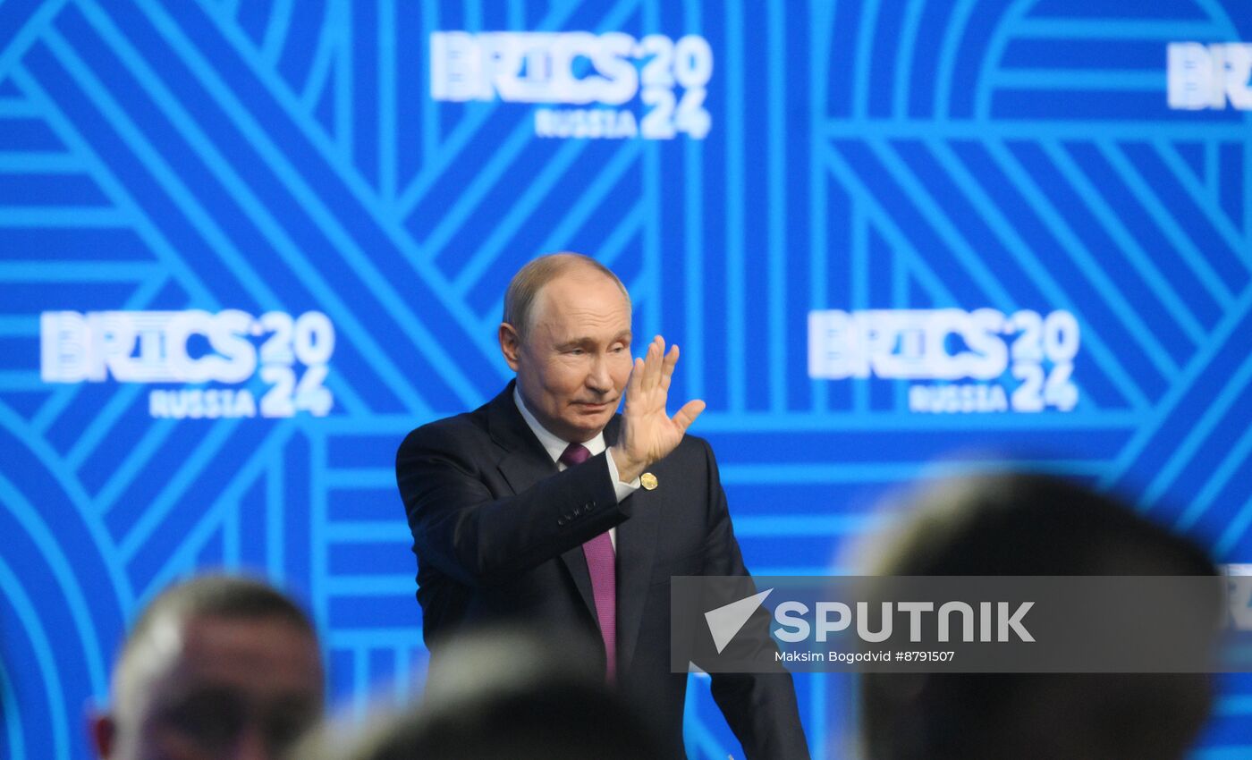 16th BRICS Summit. Press conference with President of Russia Vladimir Putin