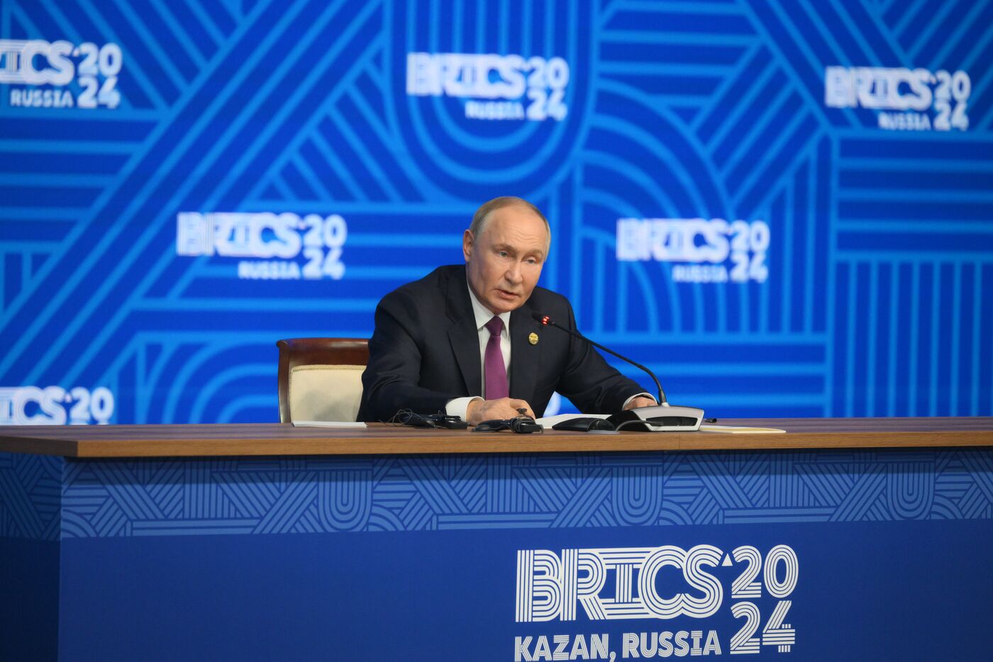 16th BRICS Summit. Press conference with President of Russia Vladimir Putin