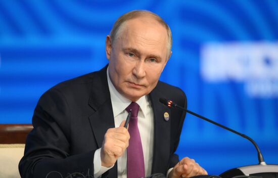 16th BRICS Summit. Press conference with President of Russia Vladimir Putin