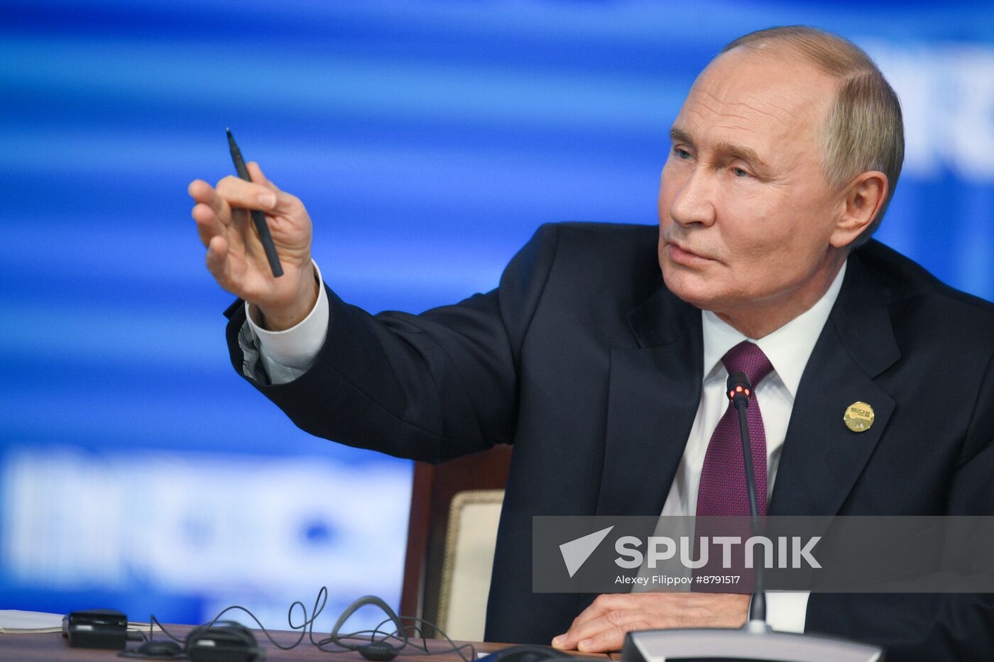 16th BRICS Summit. Press conference with President of Russia Vladimir Putin