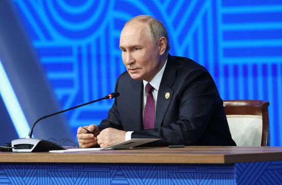 16th BRICS Summit. Press conference with President of Russia Vladimir Putin