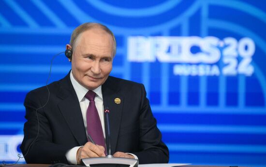 16th BRICS Summit. Press conference with President of Russia Vladimir Putin