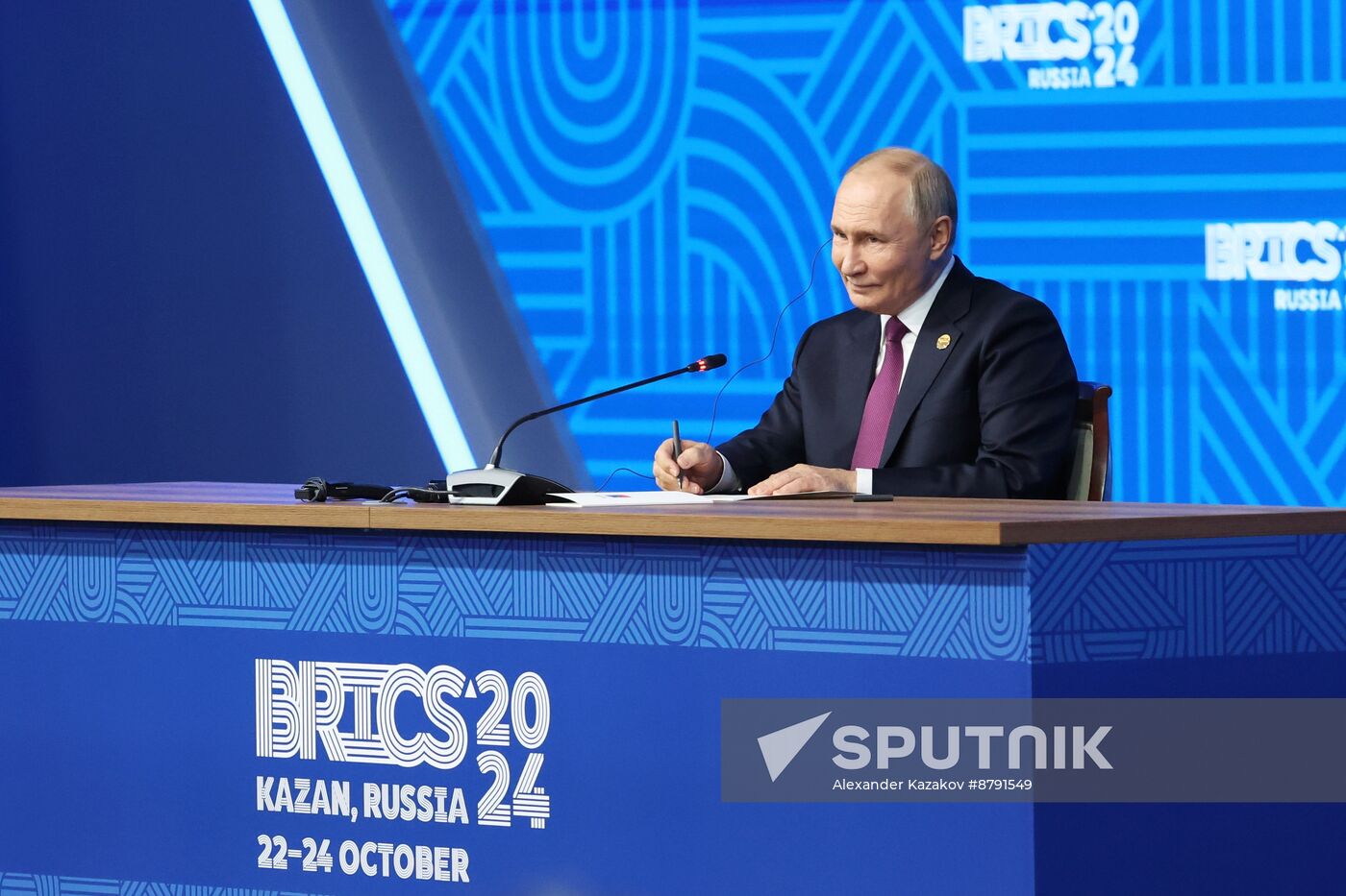 16th BRICS Summit. Press conference with President of Russia Vladimir Putin